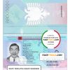 Albania passport template in PSD format