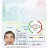 Australian standard passport template in PSD format, fully editable, with all fonts scan effect