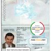 Botswana passport template in PSD format, fully editable scan effect