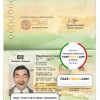 Cameroon passport template in PSD format