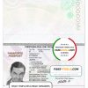 Colombia passport template in PSD format, fully editable