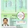 Costa Rica diplomatic passport template in PSD format