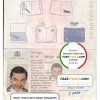 Georgia passport template in PSD format, fully editable