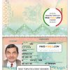 Grenada passport template in PSD format, fully editable