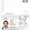 Haiti passport template in PSD format
