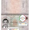 Hungary passport template in PSD format