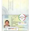 Iceland passport template in PSD format, fully editable, with all fonts