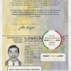 Ilia passport template in PSD format, with fonts