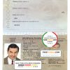 Italy passport template in PSD format, fully editable, with all fonts