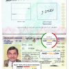 Lebanon passport template in PSD format, fully editable
