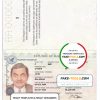 Malawi passport template in Word and PDF format, fully editable
