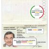 Namibia passport template in PSD format, fully editable