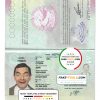 Nepal passport template in PSD format, fully editable