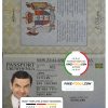 New Zealand passport template in PSD format, fully editable, with all fonts