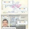 Nicaragua passport template in PSD format, fully editable