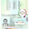 Nigeria passport template in PSD format, fully editable (2017 – present)