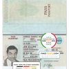 Norway passport template in PSD format