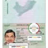 Peru passport template in PSD format, fully editable