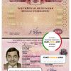 Russia Travel passport template in PSD format, fully editable, with all fonts