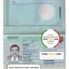 Slovakia passport template in PSD format, fully editable