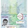 Slovenia passport template in PSD format, fully editable