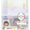 Spain passport template in PSD format, fully editable (till 2015) scan effect