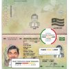 Togo passport template in PSD format