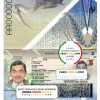 Trinidad and Tobago passport template in PSD format, with all fonts scan effect