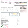 Albania Albanian Power Corporation utility bill template in Word and PDF format scan effect
