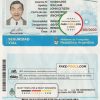 Argentina driving license template in PSD format, fully editable scan effect