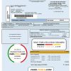 Argentina water utility bill template Aysa in Word and PDF format (.doc and .pdf) scan effects