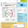 Australia AGL electricity utility bill template, fully editable in PSD format scan effects