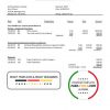 Australia Imagine Time utility bill template in Word and PDF format
