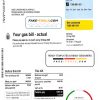 Australia gas utility bill template fully editable in PSD format scan effect
