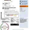Azerbaijan Socar Gas utility bill template in Word and PDF format