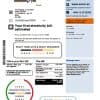 Azerbaijan Socar gas utility bill template, fully editable in PSD format
