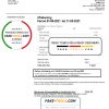 Belgium Electrabel electricity utility bill template, fully editable in Word and PDF format