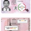 Belgium driving license template in PSD format scan effect