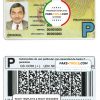 Bolivia driving license template in PSD format, fully editable scan effect