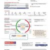 Brazil Gas utility bill template in Word and PDF format