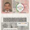 Burkina Faso driving license template in PSD format, fully editable scan effect