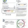 Cambodia Solar Green Energy Cambodia Co utility bill template in Word and PDF format