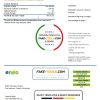 Cameroon ENEO electricity utility bill template in Word and PDF format