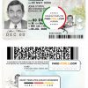 Canada Alberta driving license template in PSD format