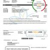 Canada British Columbia City of Vancouver utility bill template in Word and PDF format