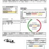 Canada ELK energy utility bill template, fully editable in PSD format