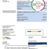 Canada Hydro-Québec utility bill template in .doc and .pdf format