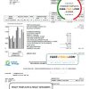 Canada Yukon Energy utility bill template in Word and PDF format
