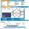 Chile GasValpo utility bill template, fully editable in Word and PDF format