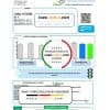 Colombia ENEL energy utility bill template in Word and PDF format